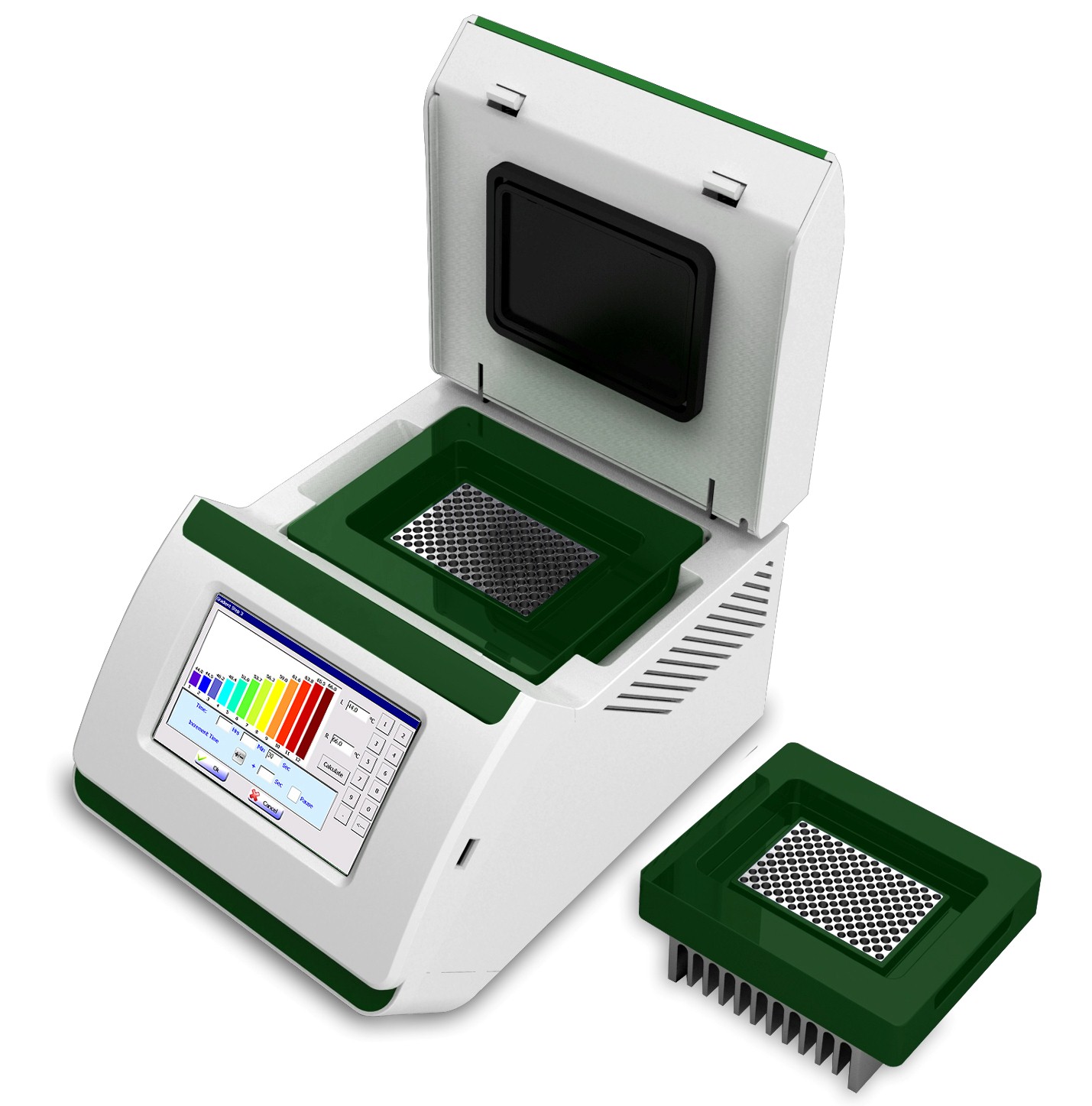 Schnelle 96-Well-Echtzeit-COVID-19-Touchscreen-PCR-Thermocycler-Maschine