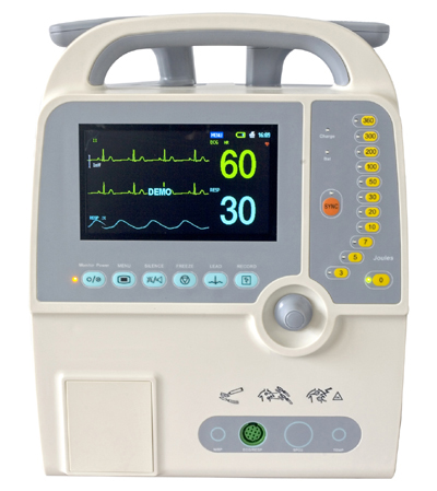Biphasischer Defibrillator-Monitor.